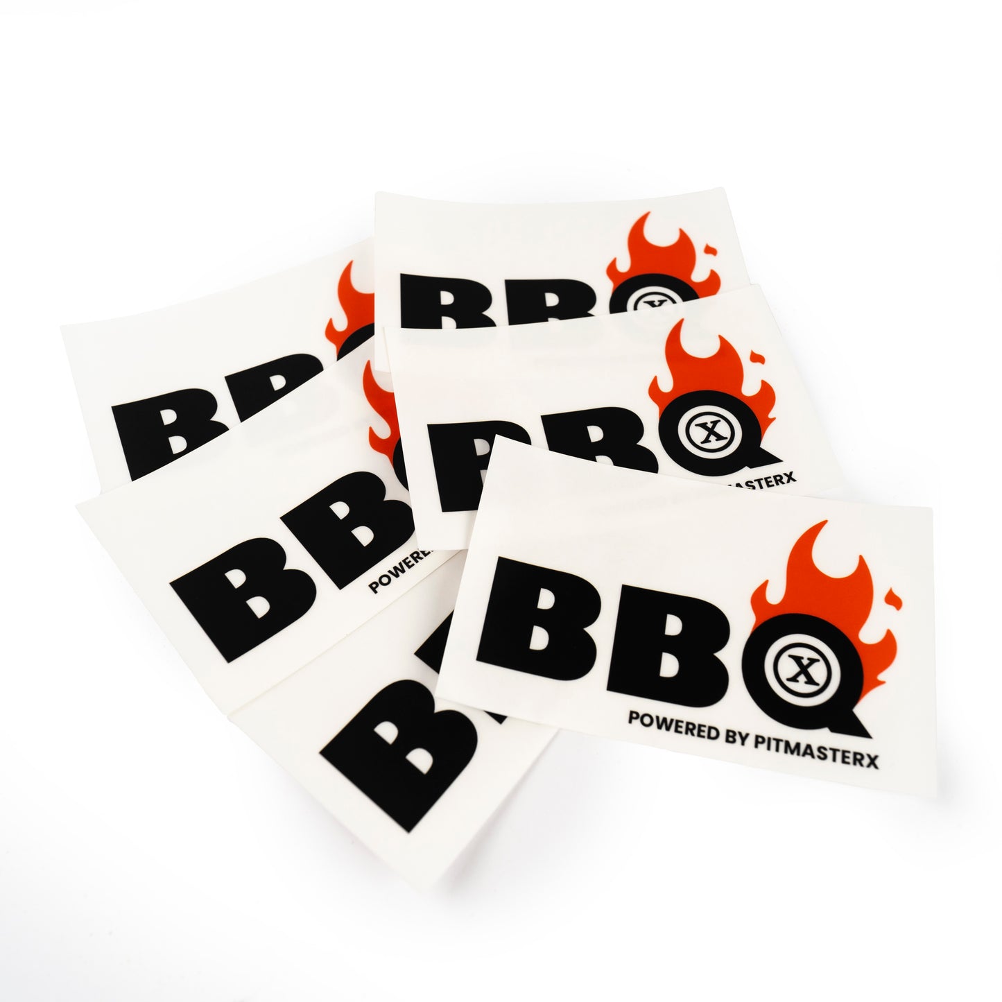 BBQ Sticker Flaming Q transparant